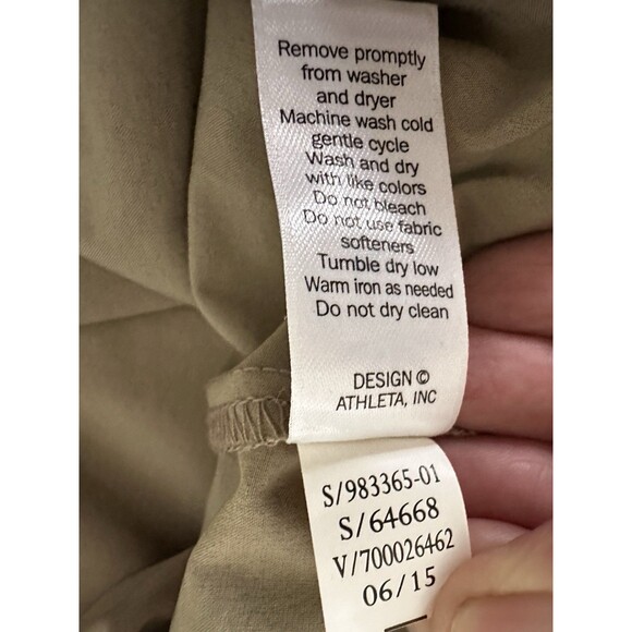 Athleta Soho Skort, Abalone tan  SIZE 4       v/70026462 back phone pocket zpper - Picture 8 of 11